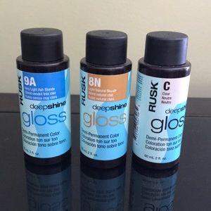 RUSK deep shine gloss bundle of 3.
